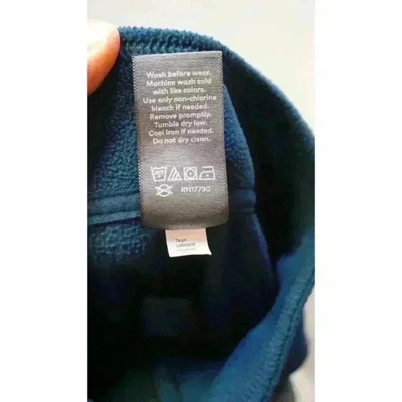 Champion Women’s Fleece Half-Zip Pullover - Size XL (16-18), Blue/Grey - Picture 14 of 14